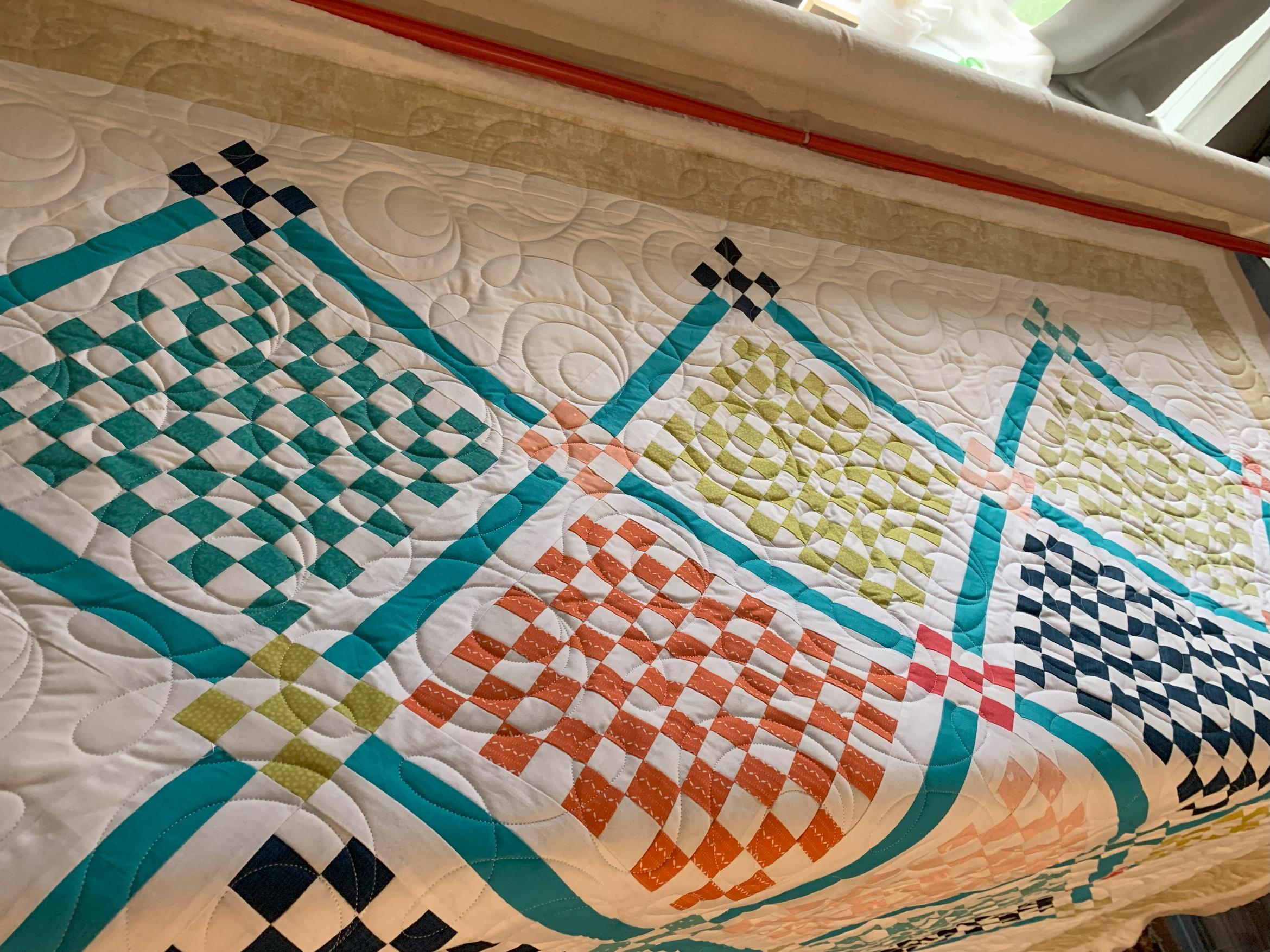 Ginger snap - pieced by Sue Newport