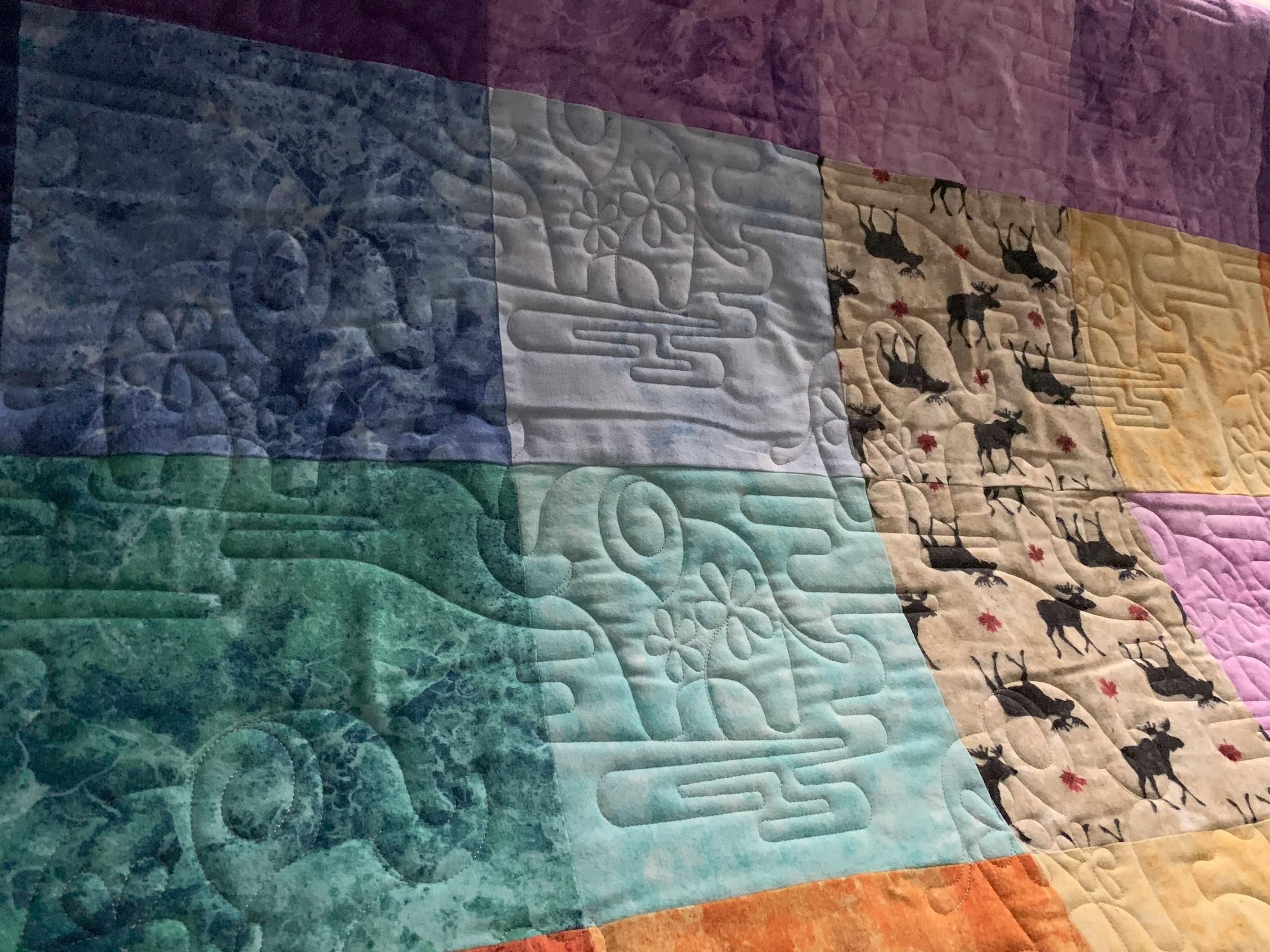 Elephants - pieced by Stephanie Demuth